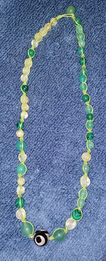 Handmade stone necklace